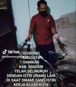 Diduga Selingkuh, Oknum Petugas Damkar Kabupaten Madiun Digerebek Warga hingga Vidionya Viral