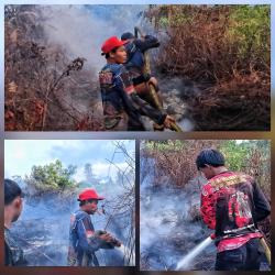 3,88 Hektare Lahan Terbakar, Tim Dalkarhutla Tempuh 3 Km Jalan Kaki untuk Padamkan Api