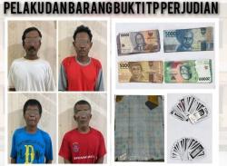Polres Sragen Tangkap Empat Pelaku Judi Ceki di Gondang, Satu Buron