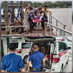 Damkar Barito Selatan Evakuasi Lansia Sakit ke RS Jeraga Sesameh