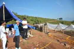 Peninjauan Cekdam Cimarias, Bupati Sumedang Tegaskan Larangan Pembakaran Lahan