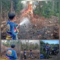 Kebakaran Lahan di Km 41 Tangkiling Palangka Raya Berhasil Dipadamkan Tim Dalkarhutla Dishut Kalteng