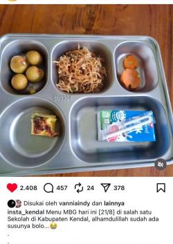 Viral Menu MBG Sederhana, Pihak Sekolah Justru Imbau Orang Tua Jangan Komplain di Medsos