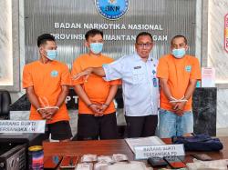BNNP Kalteng Tangkap Tiga Pengedar Narkoba, 1 Kg Sabu dan Puluhan Ekstasi Diamankan