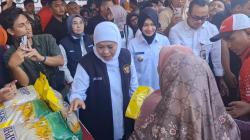Pasar Murah, Gubernur Jatim Pastikan Stok Beras Aman