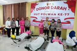 Bukan Sekadar Seragam, Polwan Pangandaran Buktikan Kepedulian Lewat Darah Mereka