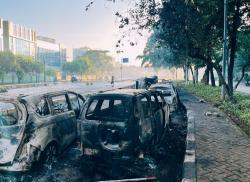 Pengemudi Ojek Online Geruduk Markas Brimob Polda Metro, Buntut Pengemudi Ojol Tewas