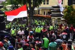 Potret Aksi Damai dan Penggalangan Dana Ojol Palembang 