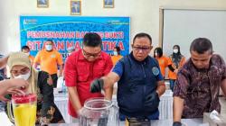 721 Gram Sabu dan 77 Butir Ekstasi Dari Sembilan Pengedar Dimusnahkan BNNP Kalteng