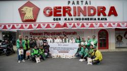 Berduka atas Kematian Pengemudi Ojol di Jakarta, Gerindra Sumut Bagikan Ribuan Beras di Medan