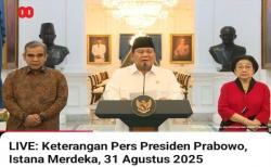 Simak Sikap Pemerintah yang Diumumkan Presiden Prabowo di Istana Merdeka