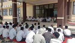 Doa dan Istighosah di Mapolres Pangandaran, Kiai Luthfi Fauzi Serukan Aspirasi Damai