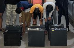 Terekam Sistem, Maling Baterai Tower Milik Provider di Bengkalis Dibekuk