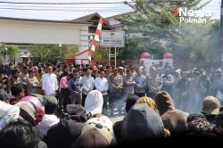 Demo Mahasiswa di Polman Tanpa Gesekan, DPRD Turun Terima Aspirasi Kapolres Berikan Apresiasi Massa