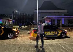 Polresta Banyumas, Brimob, Satpol PP dan TNI Gelar Patroli Gabungan Pastikan Kondisi Kondusif