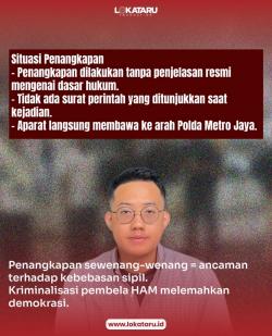 Aparat Tangkap Direktur Lokataru dan Aktivis Gejayan, Publik Bertanya: Ada Apa?