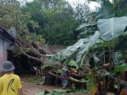 Cuaca Ekstrem di Karimun, Lansia Patah Kaki Tertimpa Reruntuhan Rumah