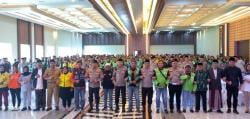 Ratusan Ojol Memadati Polda Banten, Doa Bersama dan Deklarasi Keselamatan Jalan Raya