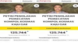 Tolak Pemecatan Kompol Kosmas, Petisi Online Capai 125 Ribu Tanda Tangan