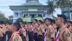 Ikuti Jambore Dunia, Kontingen Santri Pramuka Pondok Gontor Ponorogo Diberangkatkan