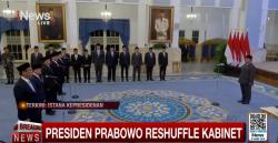 Presiden Prabowo Umumkan Reshuffle Kabinet: 5 Kementerian Diganti, 1 Kementerian Baru Dibentuk