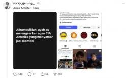 Anak Menkeu Purbaya Sebut Ayahnya Lengserkan Agen CIA Nyamar Jadi Menteri, Akun Langsung Hilang