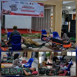 TNI dan RRI Gelar Donor Darah, Peduli Rakyat Sambut HUT ke-80