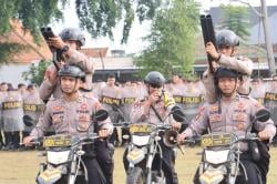 Latihan Pengendalian Massa di Polres Sragen, Pasukan Dibentuk Cepat, Tepat, Profesional