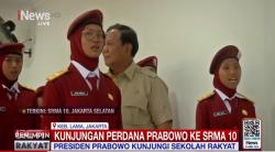 Prabowo Subianto Kunjungi Sekolah Rakyat Merah Putih 10 Disambut Siswa Berjas dan Baret Warna Merah