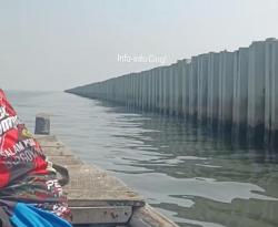 Heboh! Muncul Tanggul Laut Sepanjang 2–3 Km di Jakarta Utara Viral, Ganggu Aktivitas Nelayan!