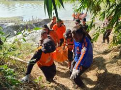 Tim SAR Gabungan Temukan Kakek Tewas Tenggelam di Sungai Serang Klambu