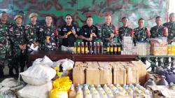 Setahun Jaga Batas, Satgas Pamtas RI-RDTL Yonarhanud 15 DBY Sita Ribuan Jenis Barang Ilegal