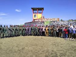 Sambut HUT ke-80 TNI Tahun 2025, Danramil 0313/Malingping Pimpin Bakti Teritorial Prima