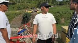 Jembatan Kali Erang Cilongok, Balapulang Kabupaten Tegal Ambruk, Lima Pekerja Luka