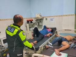 Putar Balik, Dua Motor Adu Banteng di Ponokawan Krian Sidoarjo, Tiga Orang Luka