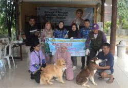 Cegah Rabies, Dinas Pertanian Pringsewu Gelar Vaksinasi Gratis di Gereja Santo Yosep