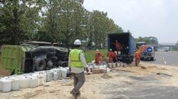 Dua Truk Terlibat Kecelakaan di Tol Cipali KM 73