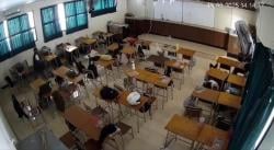 Pencuri Berjaket Hitam Terekam CCTV Gasak Laptop di SMAN 5 Bandung