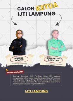 Dua Kandidat Siap Bersaing Rebut Kursi Ketua IJTI Lampung