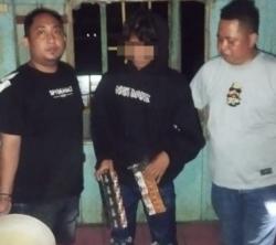 Ini Dia Tampang Nelayan Pelaku Pencurian Rokok Dibekuk Polres Majene