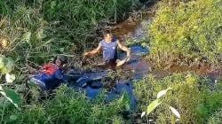 Kecelakaan Tunggal di Palangkaraya, Motor Karyawan Sawit Terjun ke Parit Akibat Kabut Pagi