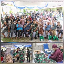 Baksos Kesehatan TNI Meriahkan HUT ke-80 TNI di Palangka Raya