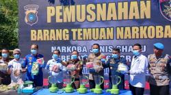 Ditpolairud Polda Babel Musnahkan 11,5 Kg Sabu Tak Bertuan