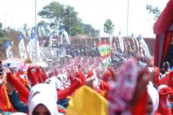 Seribu Penari Umbul Meriahkan Peresmian Jalan Lingkar Utara Jatigede