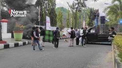 Polres Polman Amankan Aksi Unjuk Rasa Warga Allu Tuntut Perbaikan Infrastruktur
