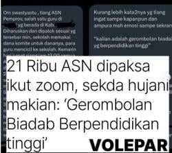 Viral! Sekda Emosi Caci Maki Ribuan ASN saat Zoom Meeting, Sebut Goblok dan Biadab