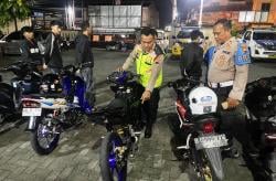 Polisi di Kartasura Amankan 26 Motor Knalpot Brong dalam Operasi Gabungan Patroli Balap Liar