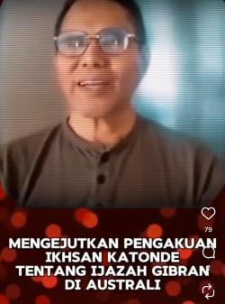 Kesaksian Ikhsan Katonde: Gibran Rakabuming Pernah Tak Menyelesaikan Studi di Insearch Sydney