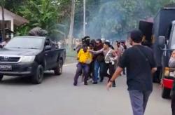 Demo Ricuh Saat Long March, Empat Orang di Tangkap Polisi