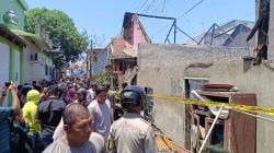 Kebakaran di Jalan Rajawali Makassar, 3 Rumah Hangus Terbakar